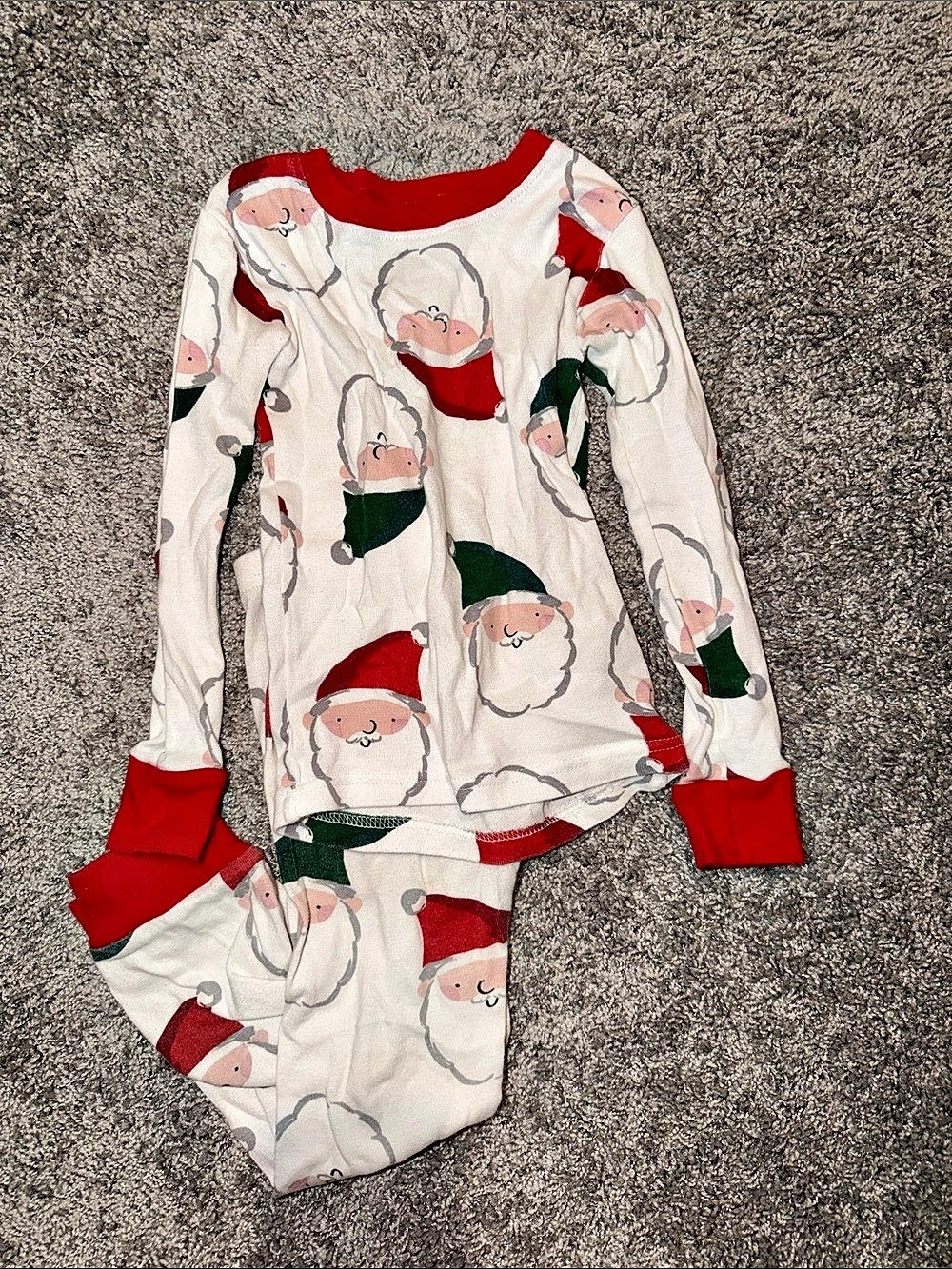 Carter's Santa Christmas 2-Piece Snug Fit Cotton Pajama Set Pajama Set Girls
